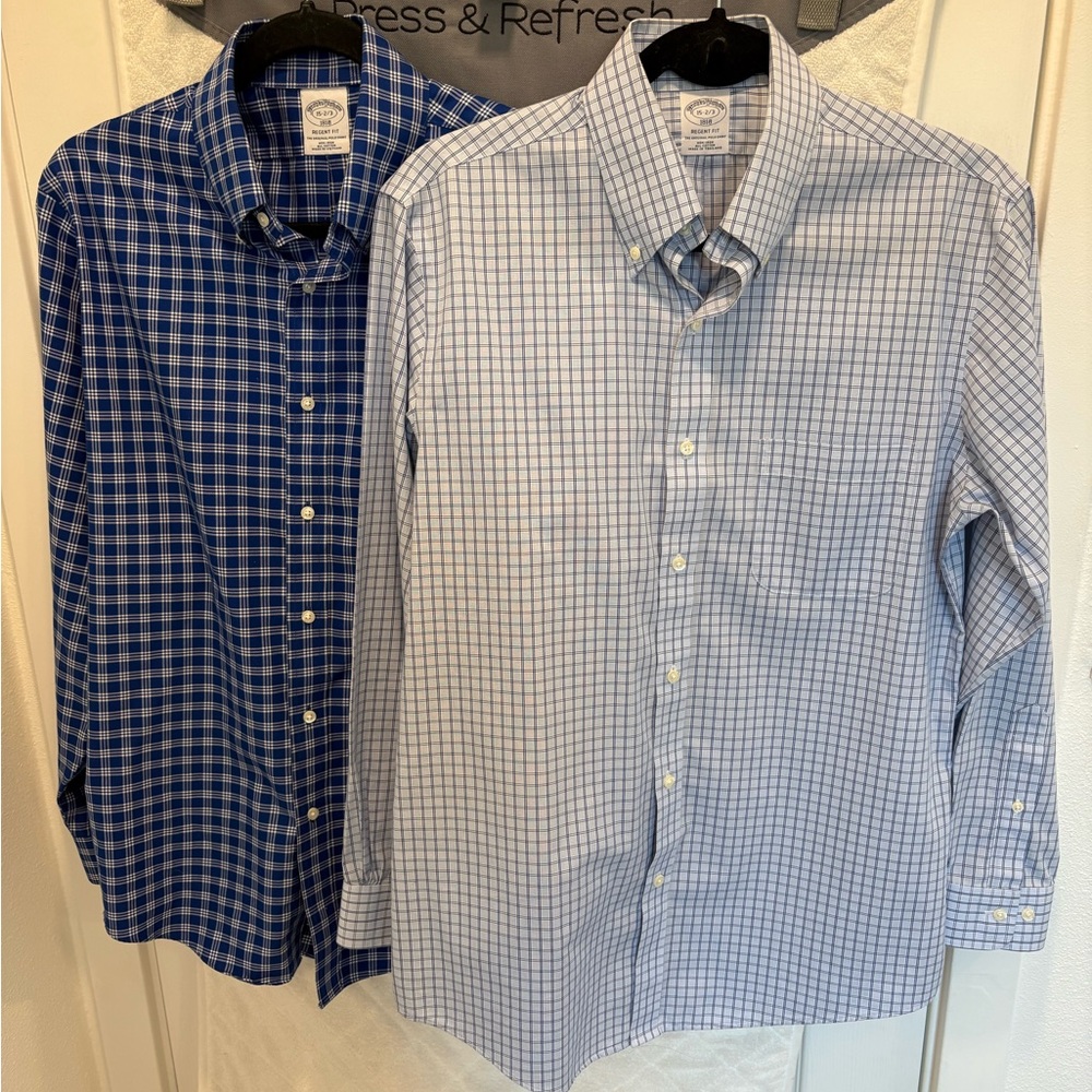 Brooks Brothers Regent Fit Non Iron Dress Shirt Bundle of 2 – 15-32/33
